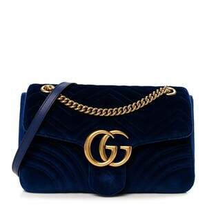 Gucci Velvet Matelasse Medium Gg #242093G12B